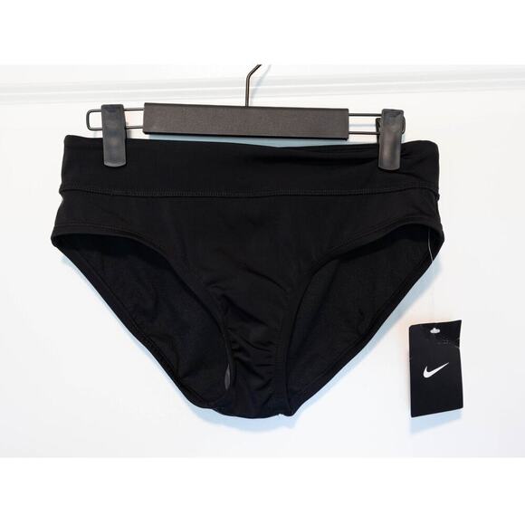 Nike NWT Ladies High Waisted Black Swim Bikini Bottoms - Picture 2 of 7